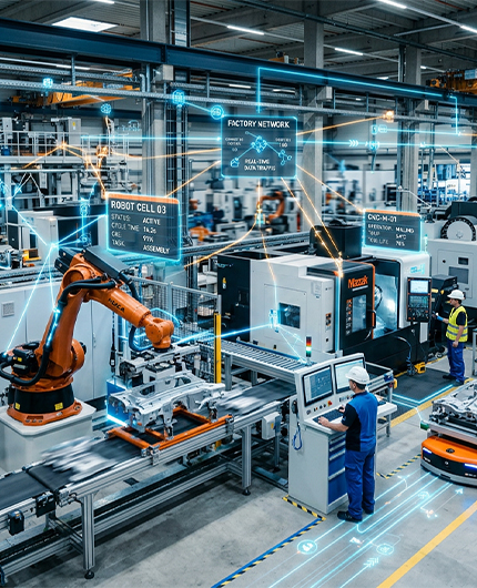 Industrial IoT implementations on a factory floor